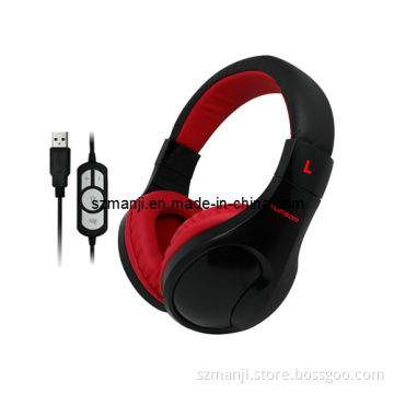 Hot Selling Wired Computer USB Headphone with Mic